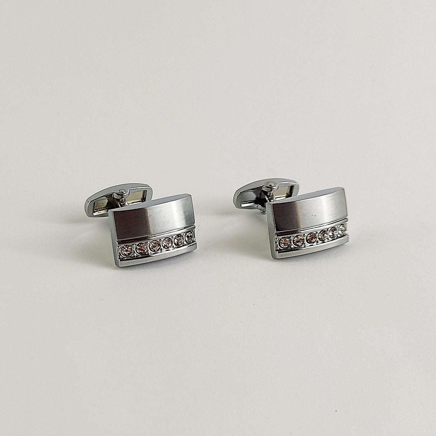 Modern Silver Cufflinks