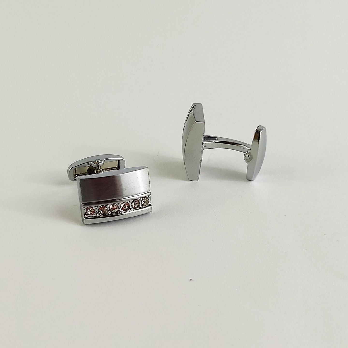 Modern Silver Cufflinks