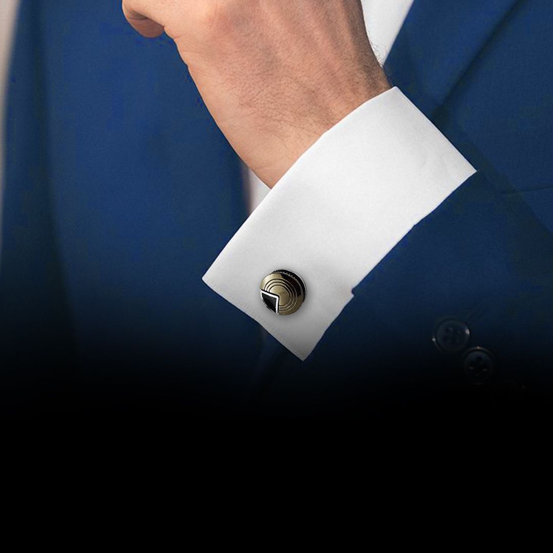 Grey Metal Cufflinks