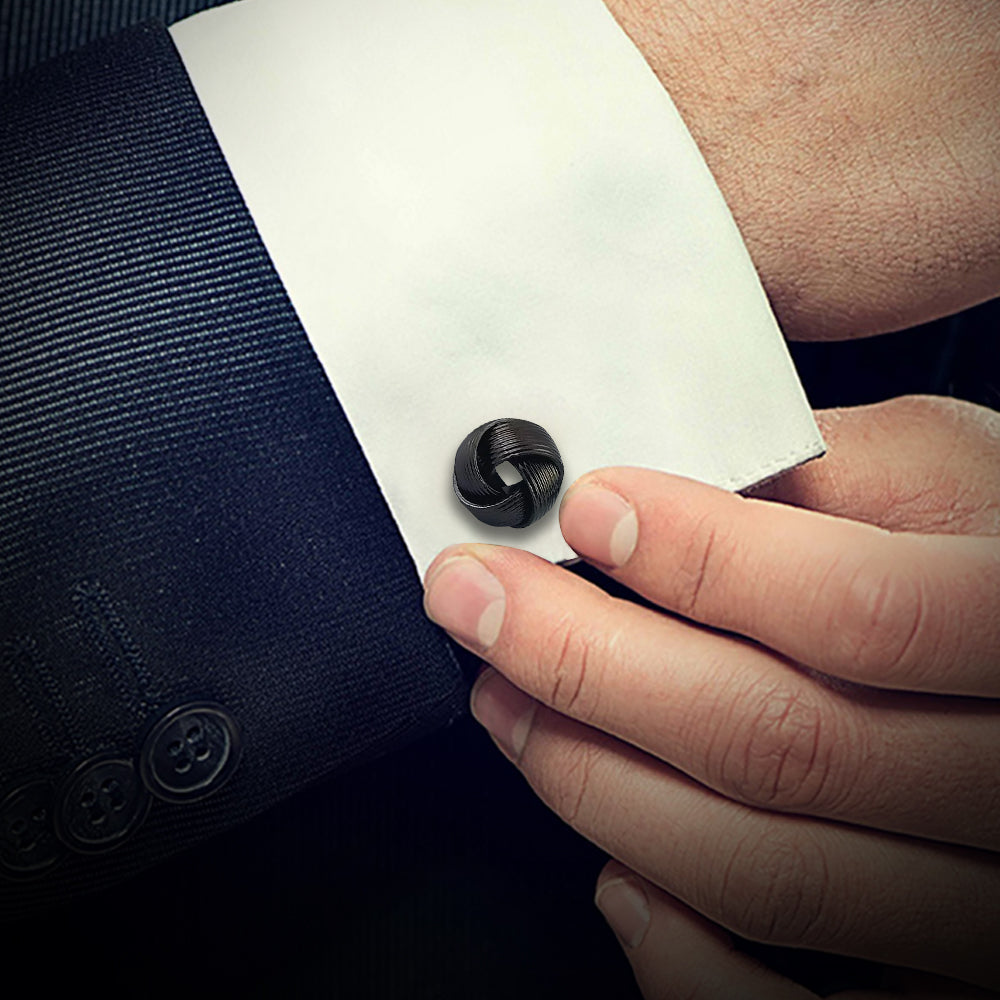 Elegant Black Cufflinks