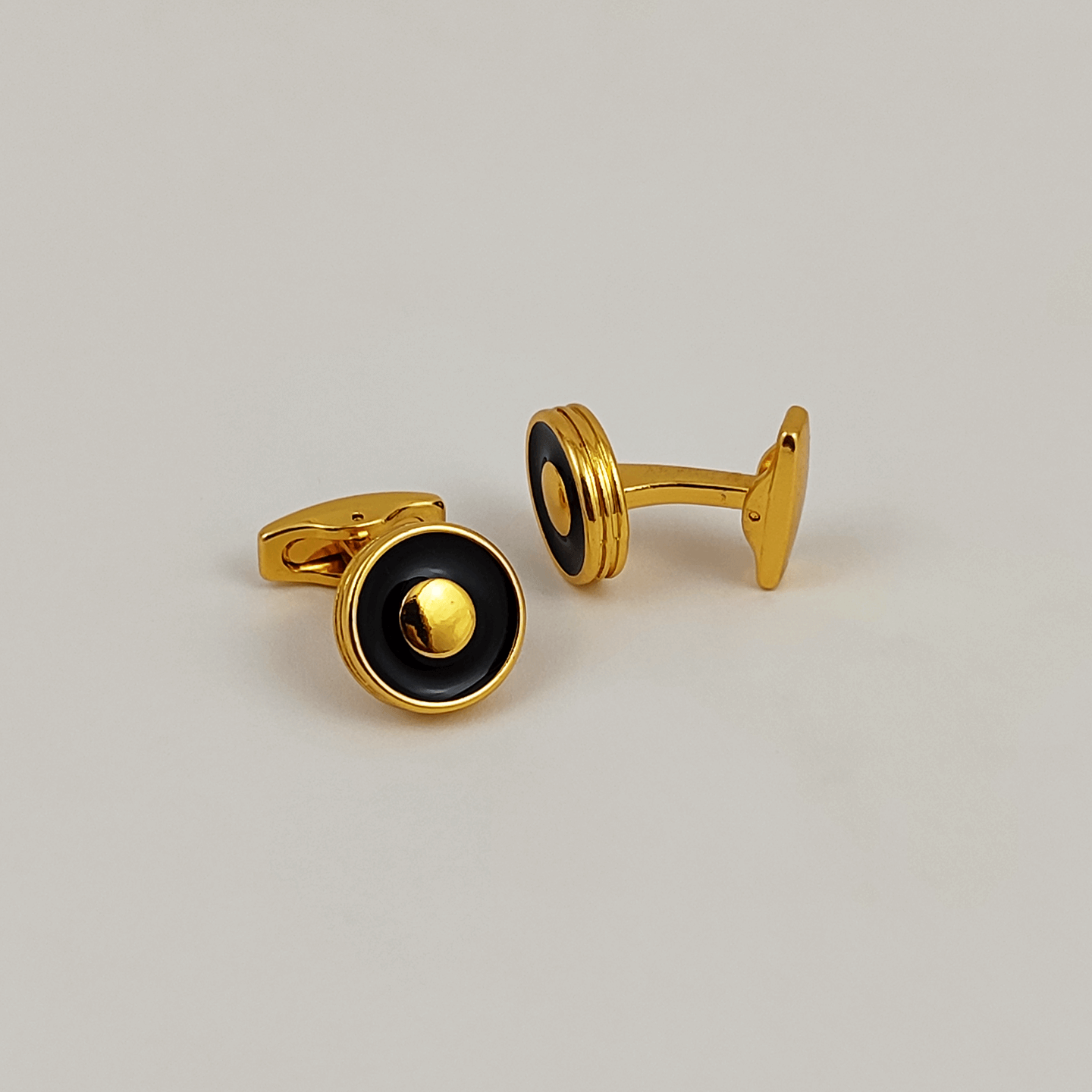 Golden and Black Cufflinks