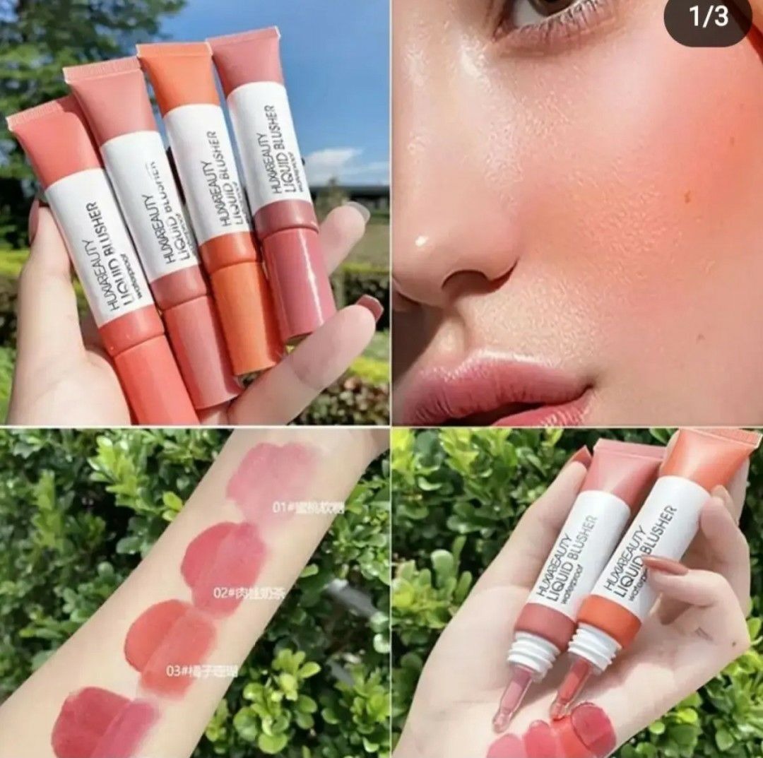 HUXIA BEAUTY Liquid Blusher - Waterproof, 15ml - Natural, Long-lasting Color